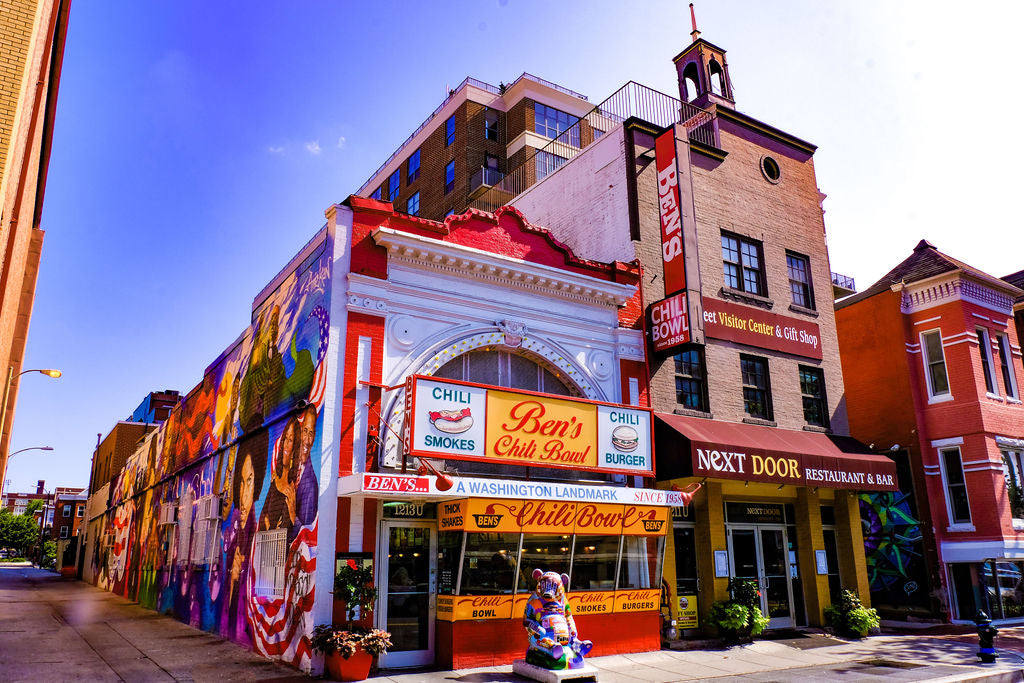 Ben's Chili Bowl Original facade. Opened in 1958 in Washington DC.Photo