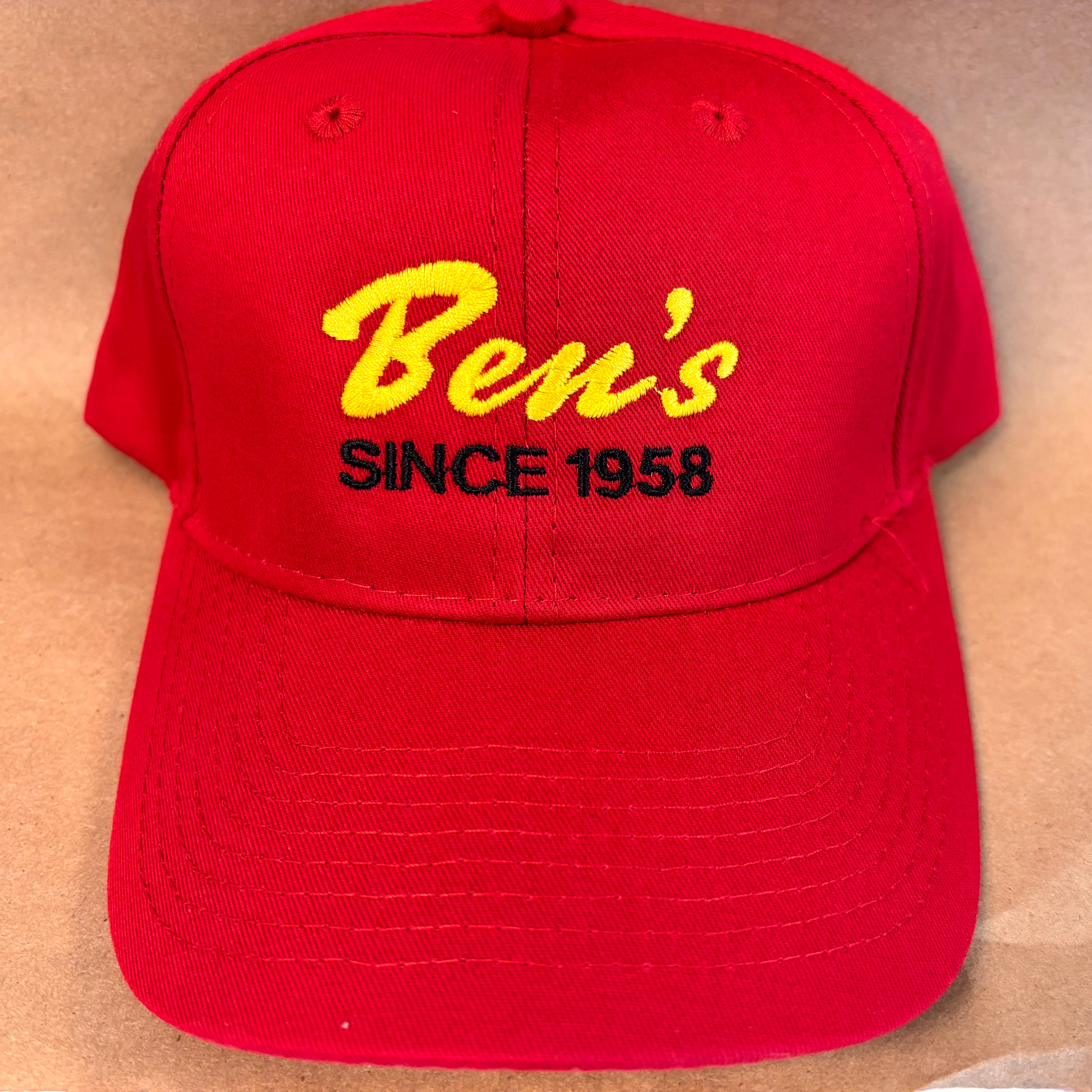 Embroidered Classic Red Cap – Ben's Chili Bowl